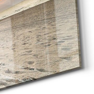 DEQORI Glasbild 'Baltischer Dünenstrand', 'Baltischer Dünenstrand', Glas Wandbild Bild schwebend modern