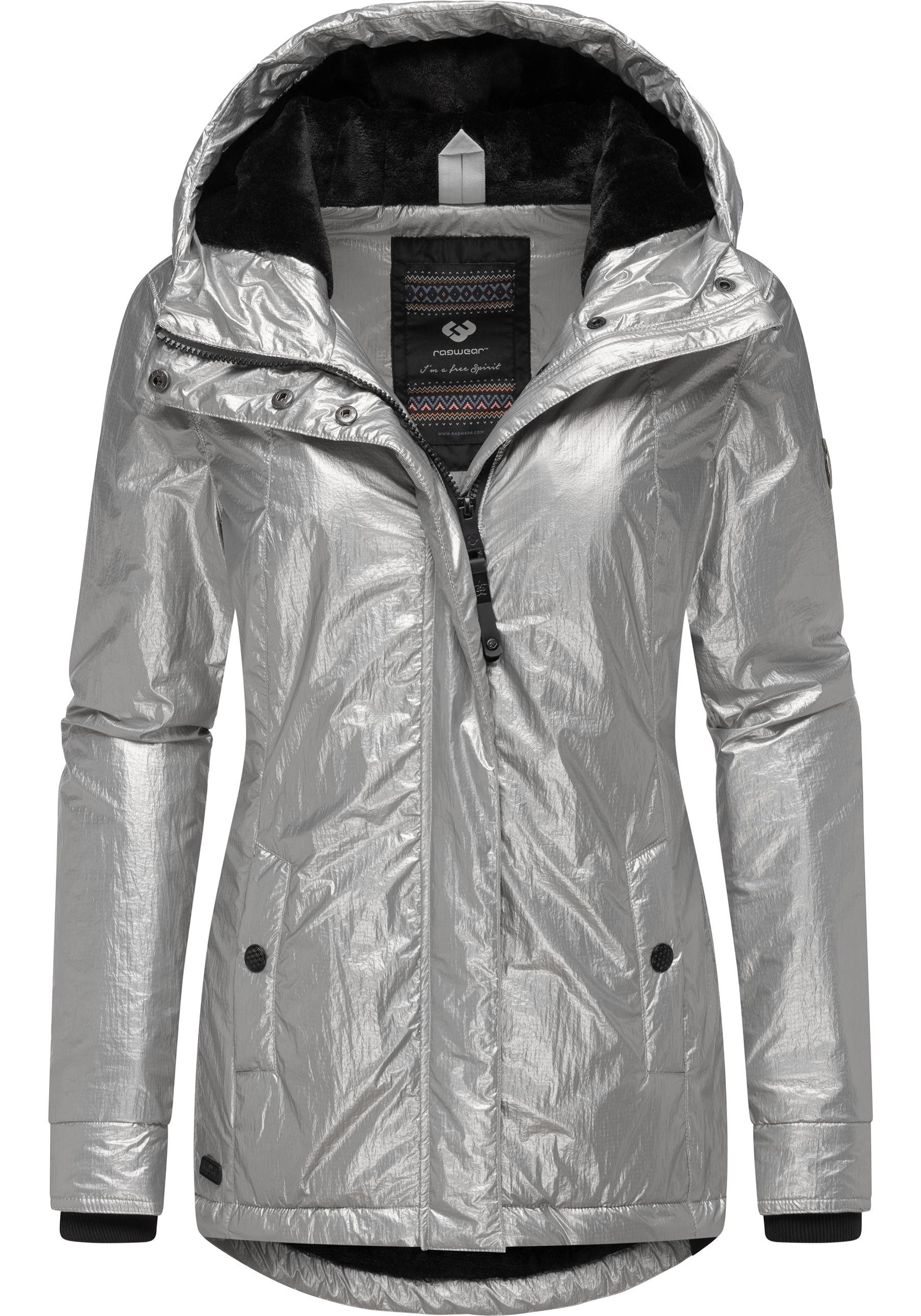Ragwear Winterjacke Monadde Bling Glänzende warme Jacke mit Kapuze günstig online kaufen