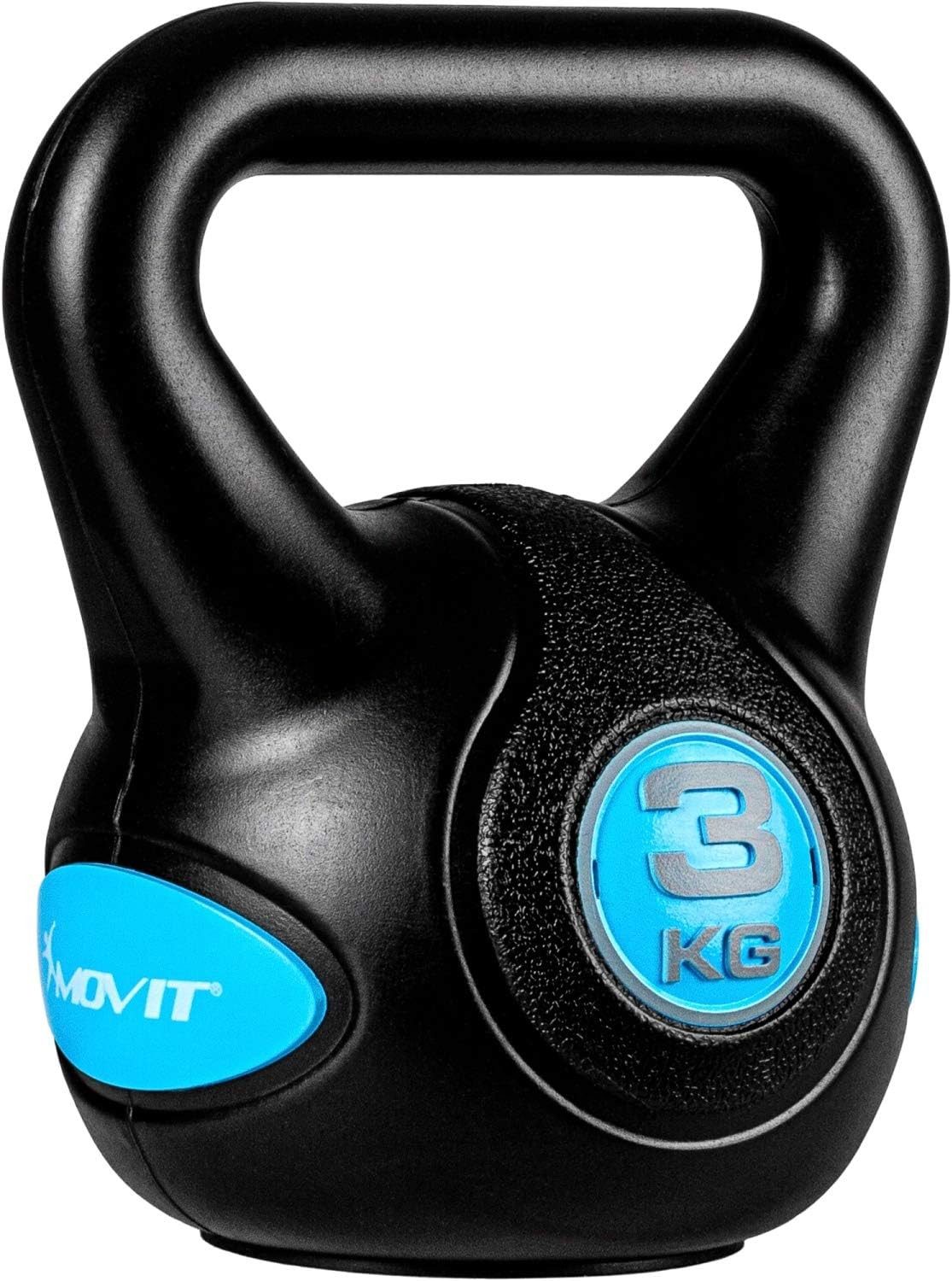 MOVIT Kettlebell Kettlebell Kunststoff grau 3 - 20 kg