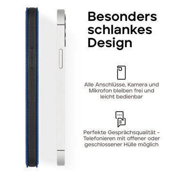 wiiuka Handyhülle suiit Hülle für iPhone 14 Pro, Klapphülle Handgefertigt - Deutsches Leder, Premium Case