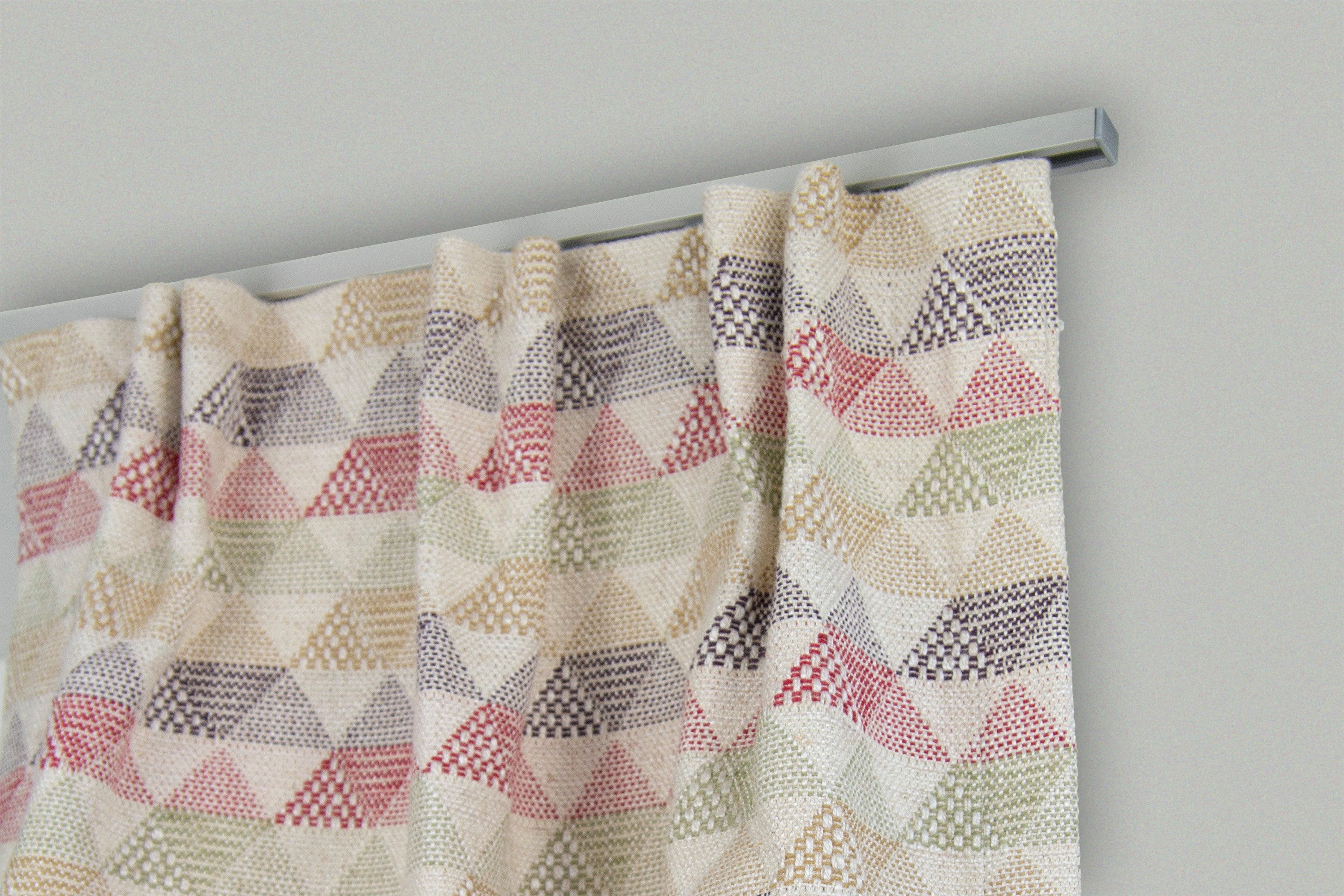 GARESA Gardinenschiene Linea, 1-läufig, Fixmaß, mit Bohren, verschraubt, Vorhanggarnitur, einfache Montage, Wandmontage