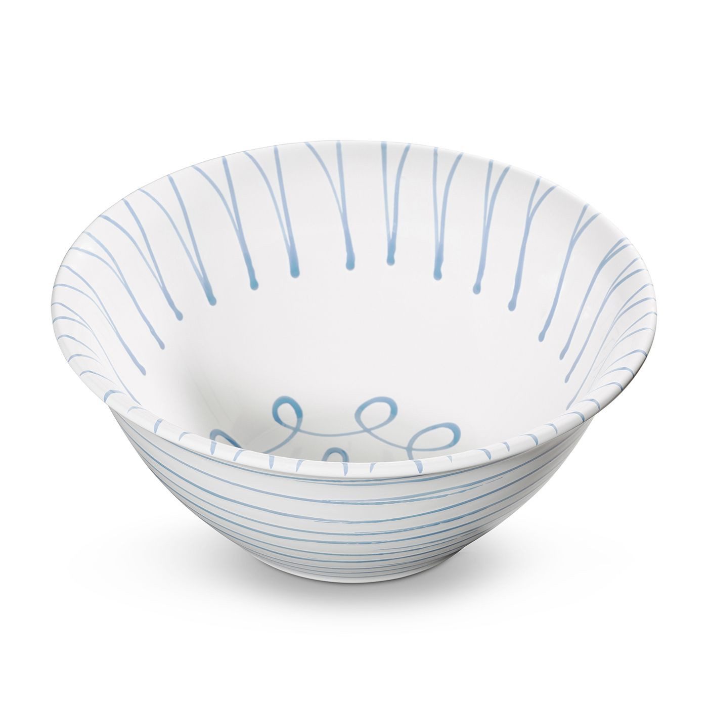Gmundner Keramik Ersatzscherkopf Gmundner Keramik Blaugeflammt, Salatschüssel (33cm)