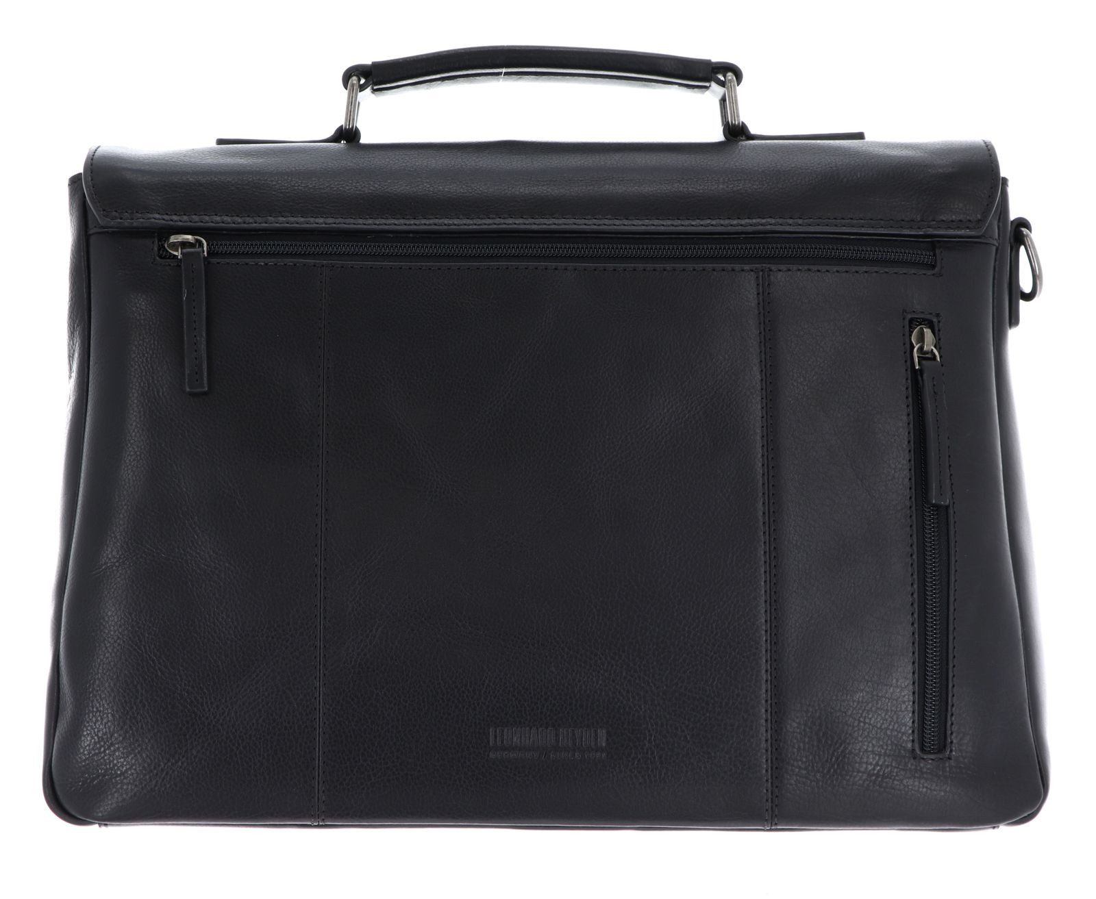 Leonhard Heyden Aktentasche Aktenmappe 2 Fächer 5381 (Set, 2-tlg), aus echtem Rindsleder