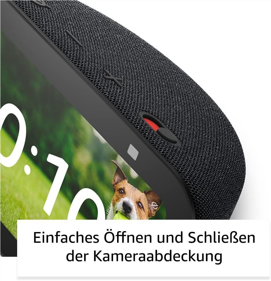 Generation Kamera (WiFi), 5 Amazon 3. Lautsprecher Bluetooth) 2023 Schwarz Smart Sprachgesteuerter (WLAN Alexa Speaker Show Echo