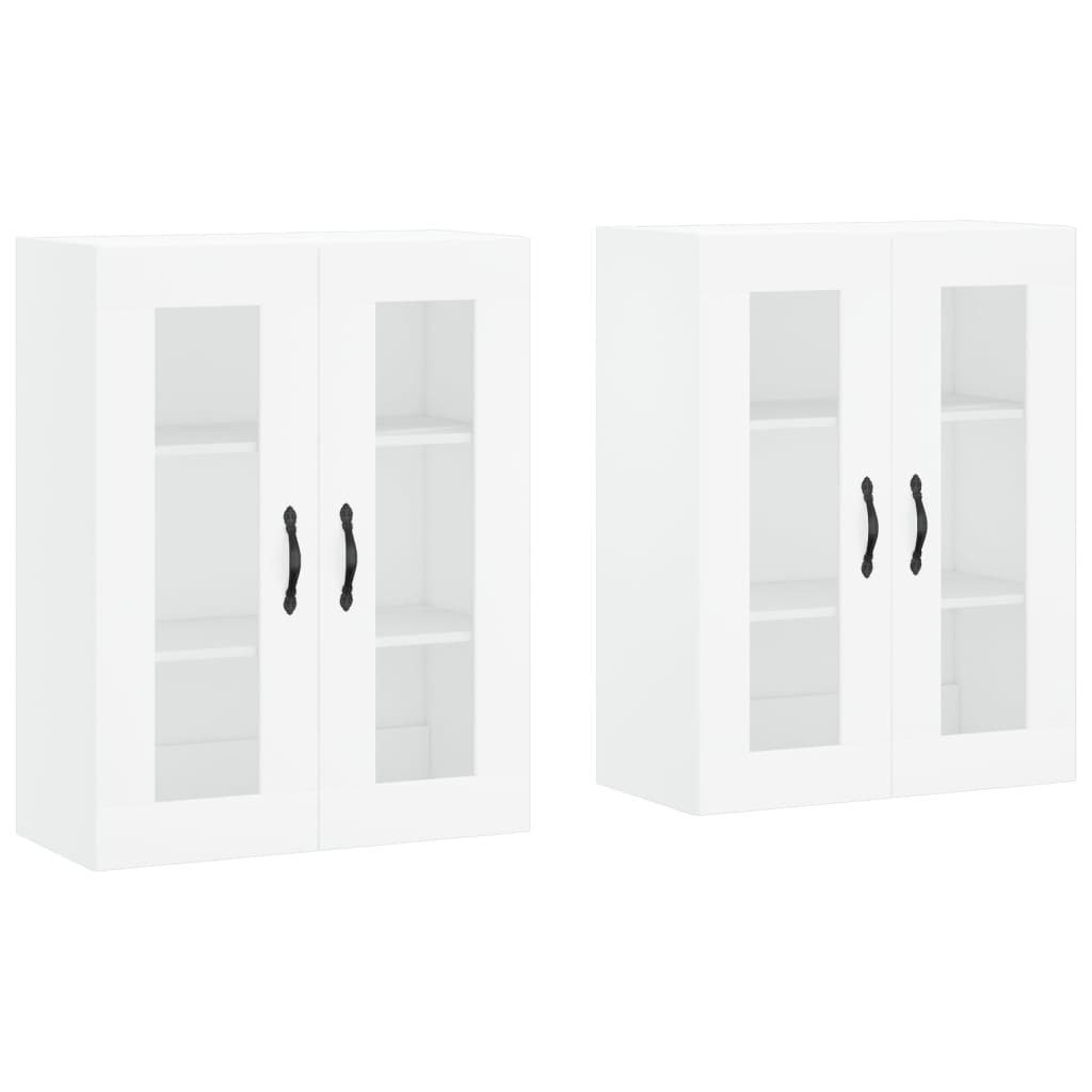 vidaXL Sideboard Wandschränke 2 Stk. Weiß günstig online kaufen
