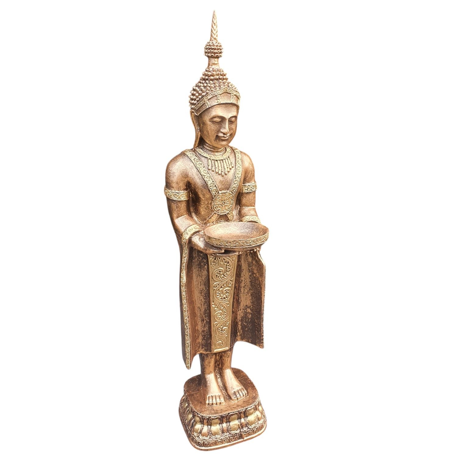 Aspinaworld Gartenfigur Tempelwächter Buddha Figur mit günstig online kaufen