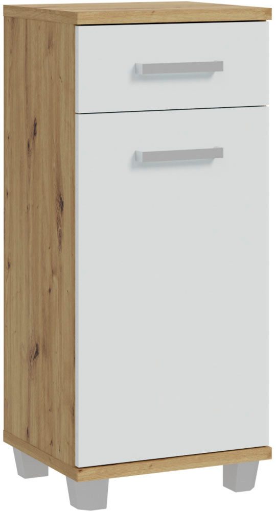 FORTE Badkommode Veris, Badezimmerkommode, 1 Schubkasten, 1 Türe, Einlegeboden