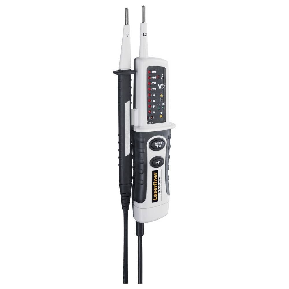 LASERLINER Spannungsprüfer ActiveMaster Spannungs- und Durchgangsprüfer 083.021E
