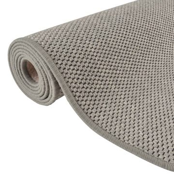 Teppich Teppichläufer Sisal-Optik Silbern 50x200 cm, furnicato, Rechteckig