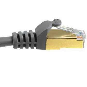 Hama Netzwerkkabel 5m vergoldet CAT 5e Patchkabel STP geschirmt LAN-Kabel, RJ-45 (Ethernet), (500 cm), z.B. für Laptop, PC, Apple TV
