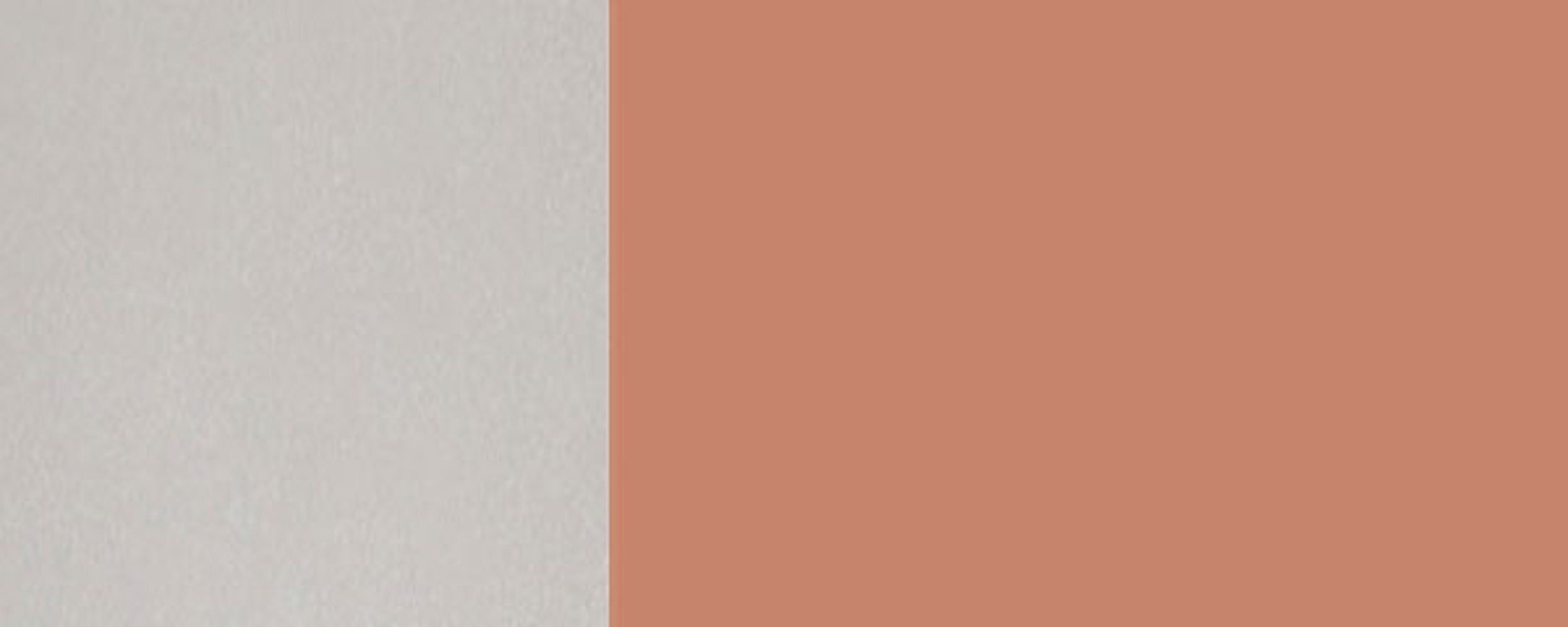 Korpusfarbe Tivoli matt & Front- wählbar Eckhängeschrank 1-türig RAL (Tivoli) 60cm beigerot Feldmann-Wohnen 3012 Glaseinsatz (glasklar)