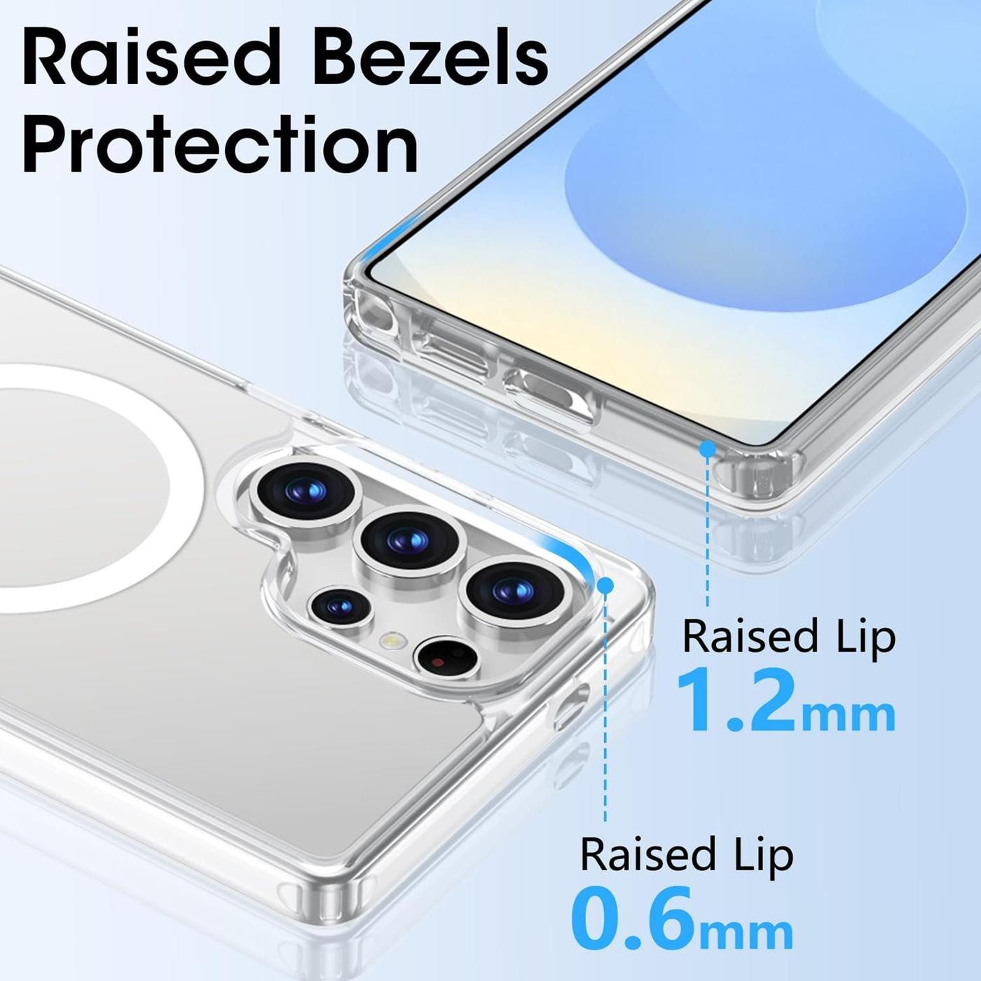 CoolGadget Handyhülle Premium Silikon Handy Case für Samsung Galaxy S26 Ultra 6,9 Zoll, Hülle Transparent Schutzhülle kompatibel mit MagSafe Zubehör