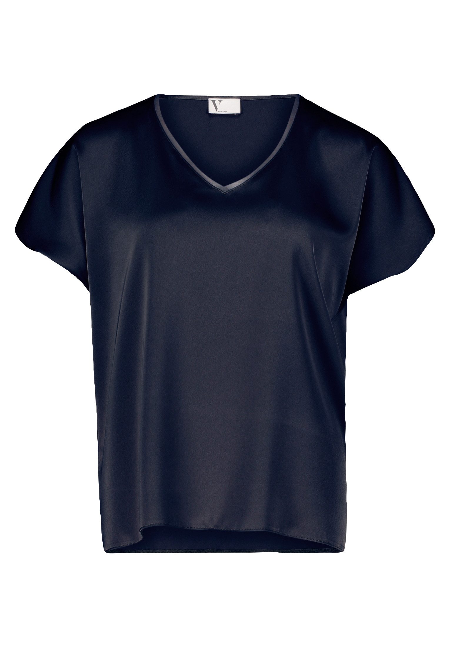 Vera Mont Satinbluse Damen Satin-Bluse mit V-Ausschnitt günstig online kaufen