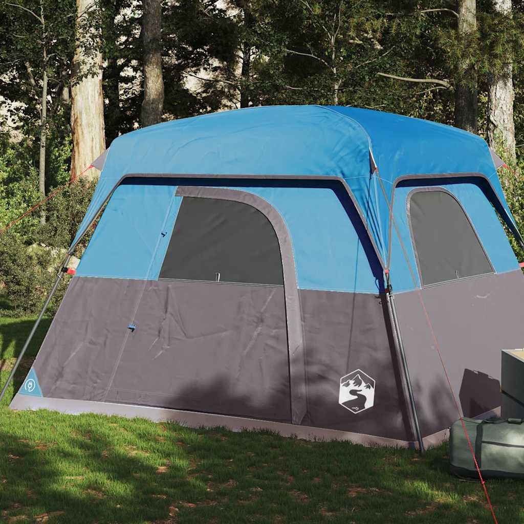 Faltzelt Campingzelt Kabine 245x215x190 cm Blau