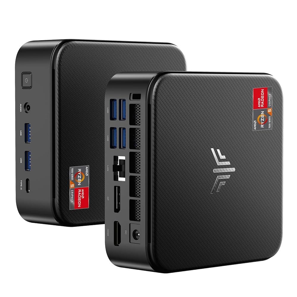 NiPoGi E3B AMD Ryzen 5 7430U, 16GB/32GB RAM, 512 GB SSD, Windows 11 pro Mini-PC (AMD Ryzen 5 7430U, AMD Radeon Vega 7 Grafik, 16GB LPDDR4X GB RAM, 512 GB SSD, Luftkuhlung, Windows 11 Pro, 6C/12T, 4K UHD, Wi-Fi 6, Bluetooth 5.2, Gigabit-LAN)