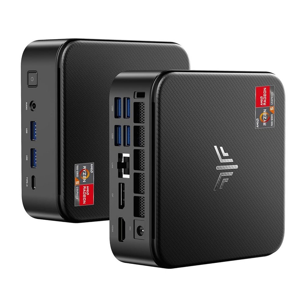 NiPoGi E3B AMD Ryzen 5 7430U, 16GB/32GB RAM, 512 GB SSD, Windows 11 pro Mini-PC (AMD Ryzen 5 7430U, AMD Radeon Vega 7 Grafik, 16GB LPDDR4X GB RAM, 512 GB SSD, Luftkuhlung, Windows 11 Pro, 6C/12T, 4K UHD, Wi-Fi 6, Bluetooth 5.2, Gigabit-LAN)