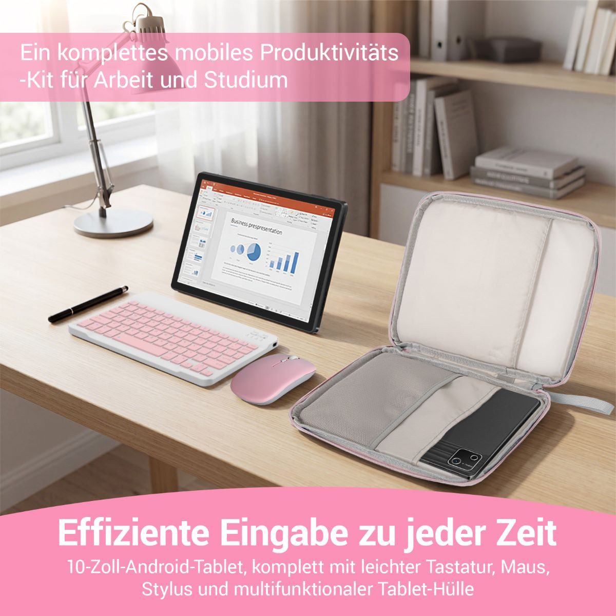 Happybe 10’’ Octa-Core, 30(6+24)GB+128GB, 6200mAh, PC-Modus mit Tastatur/Stift Tablet (10)