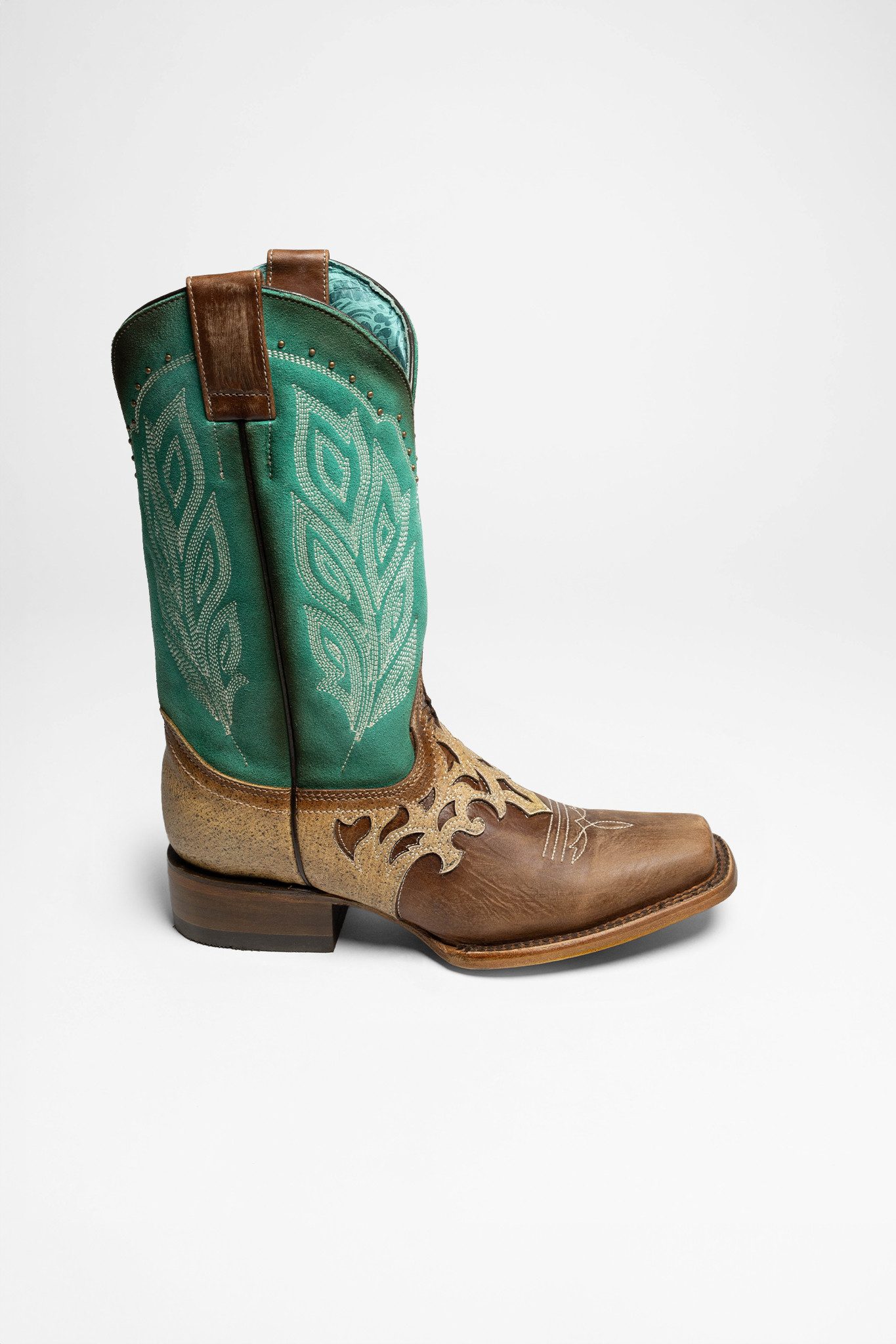 Corral Boots Z5131 Braun Türkis Cowboystiefel Rahmengenähte Damen Westernstiefel