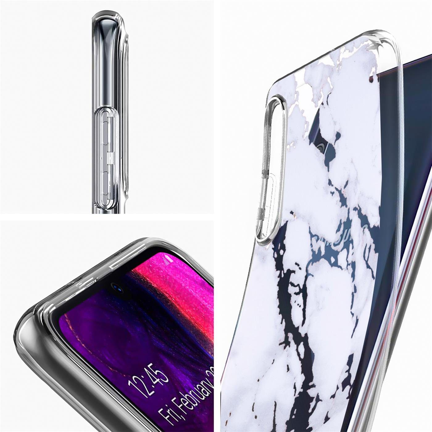 CoolGadget Handyhülle Handy Case Silikon Motiv Series für Samsung Galaxy A7 2018 6 Zoll, Hülle mit hochauflösendem Muster für Samsung A7 Schutzhülle