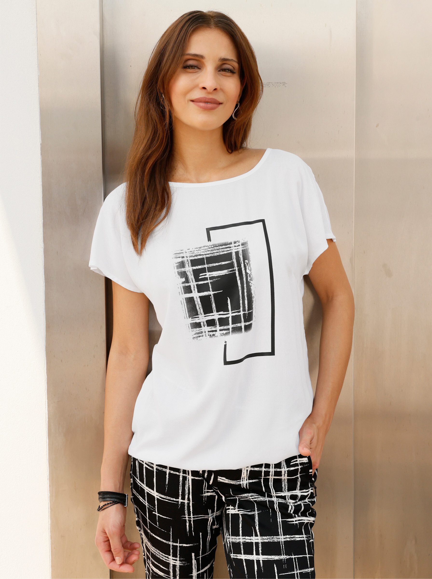 Witt Klassische Bluse Schlupfbluse Kurzarm