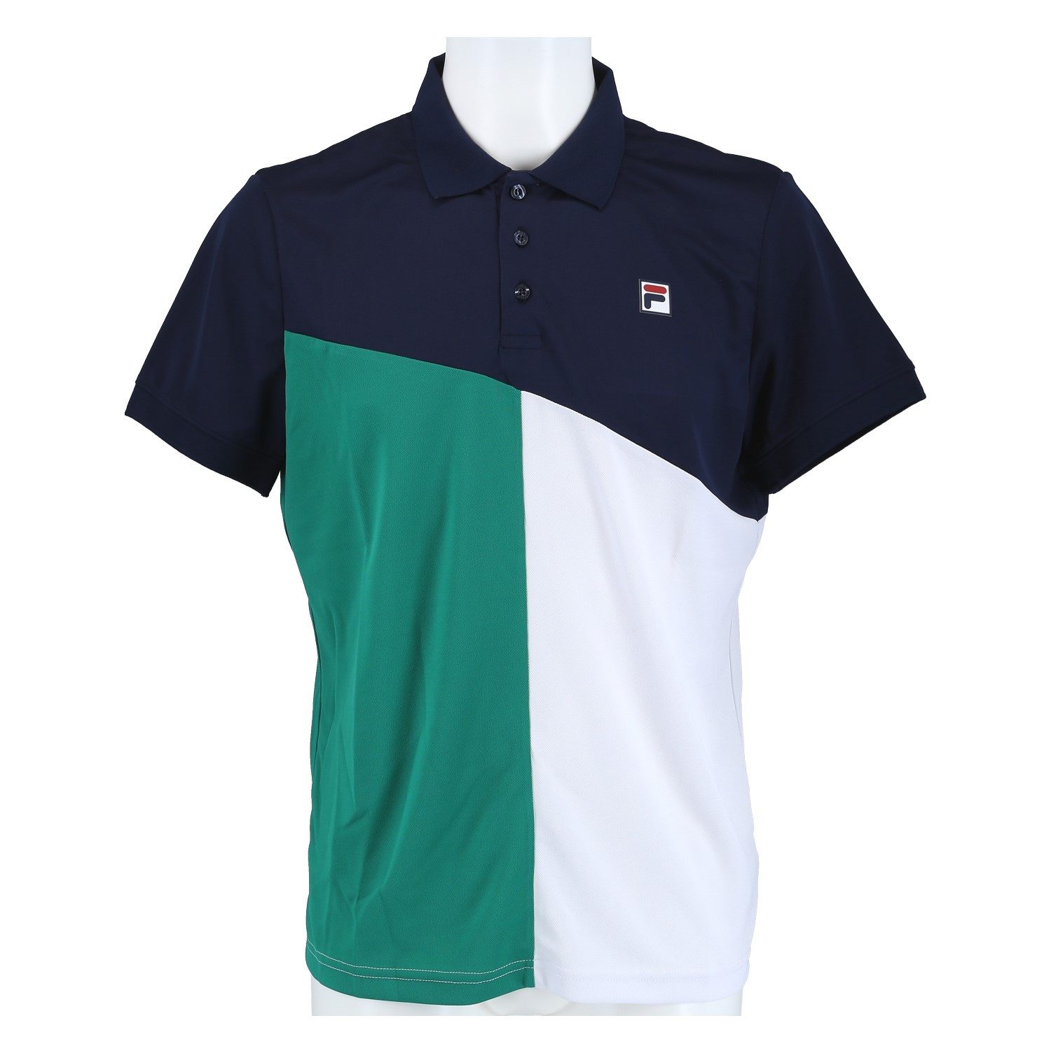 Fila Poloshirt Erol (rec. Polyester) navyblau/grün/weiss Herren
