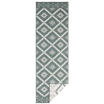 Teppich In- & Outdoor Wendeteppich Malibu Grün Creme, NORTHRUGS, rechteckig, Höhe: 5 mm