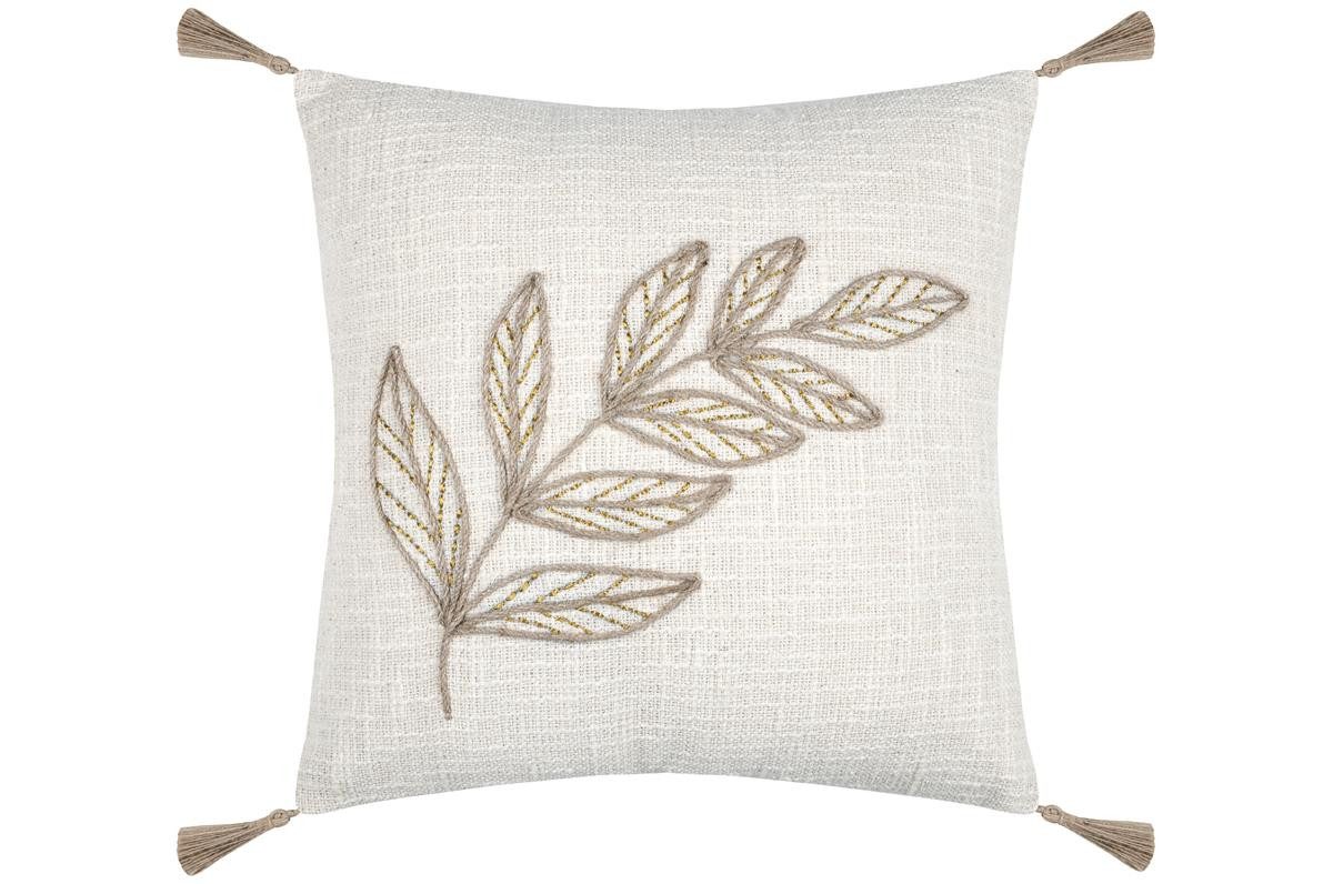 STOF Dekokissen Dekokissen HEMERA mit Fransen, 40 x 40 cm