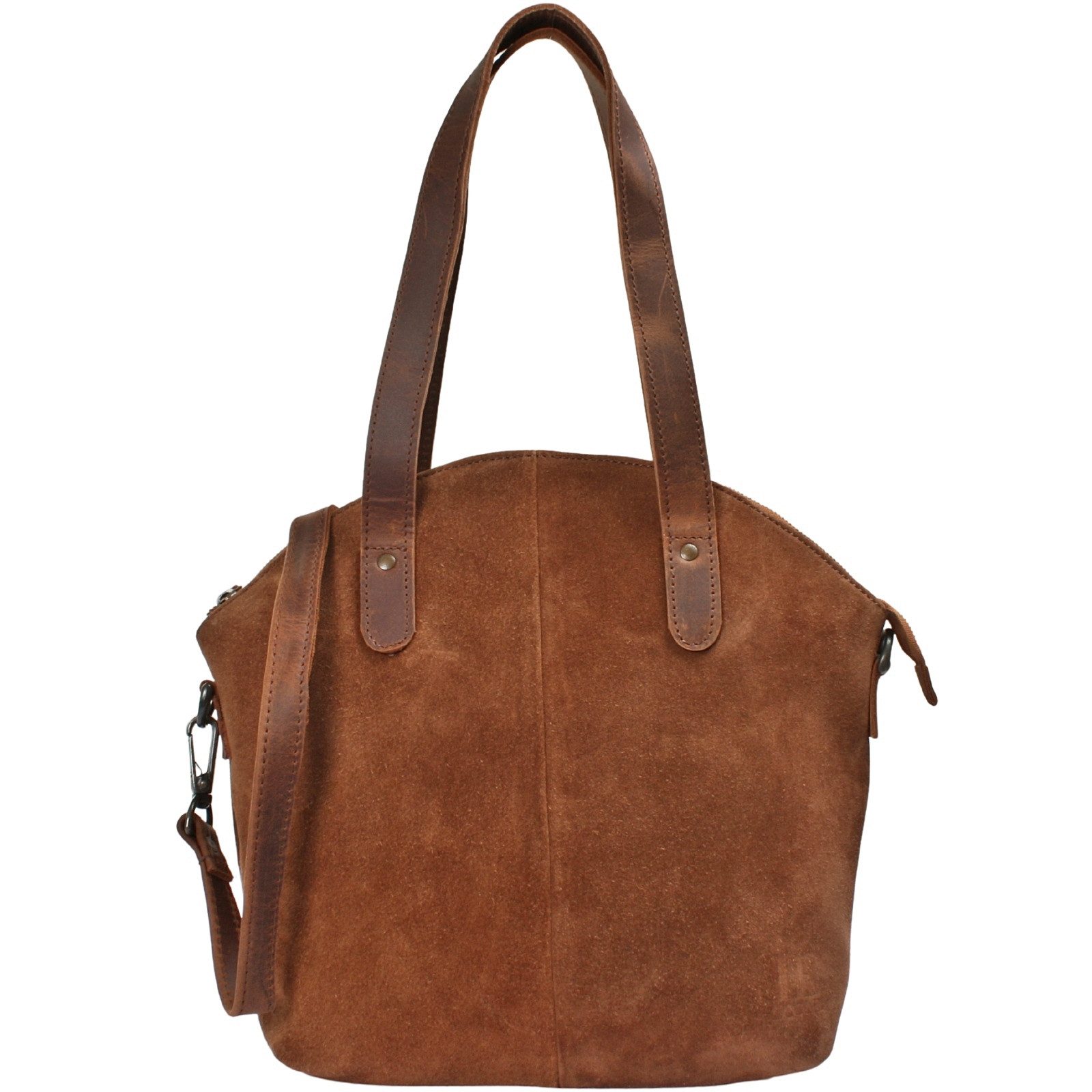 LECONI Schultertasche Shopper Veloursleder Damen Handtasche Henkeltasche Echt Leder LE0060
