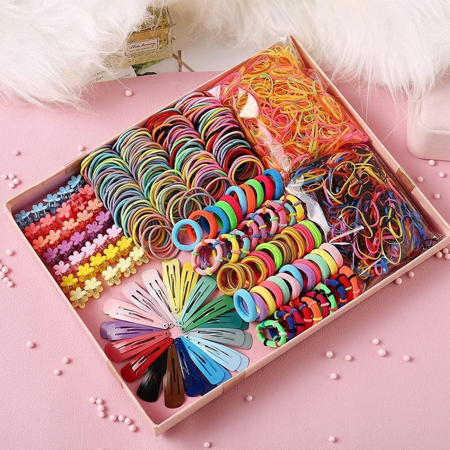 LuxusKollektion Haarspange Haarschmuck Baby Mädchen Geschenkset Bunt 780tlg