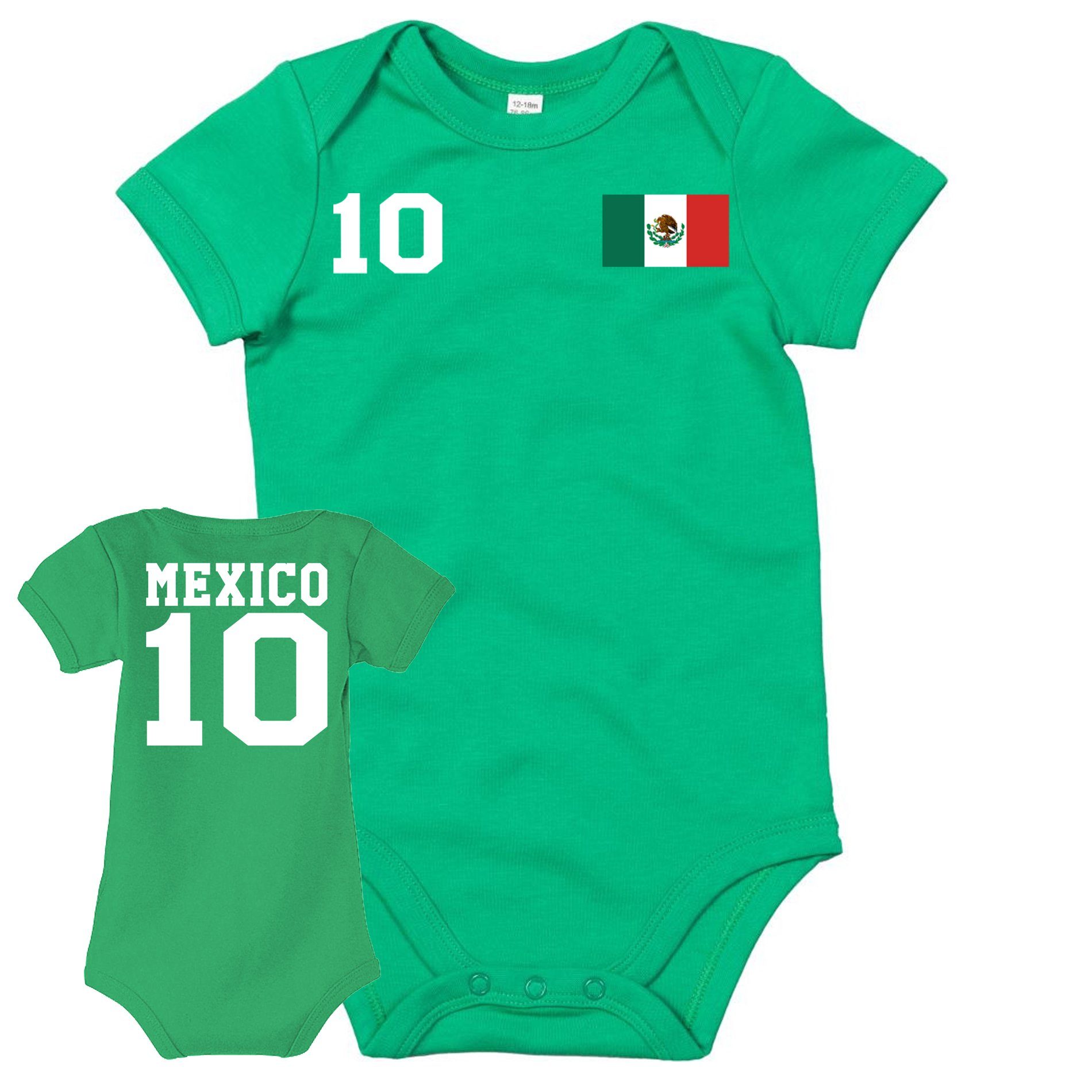 Blondie & Brownie Strampler Kinder Baby Mexiko Mexico Sport Trikot Fußball Meister WM Copa America