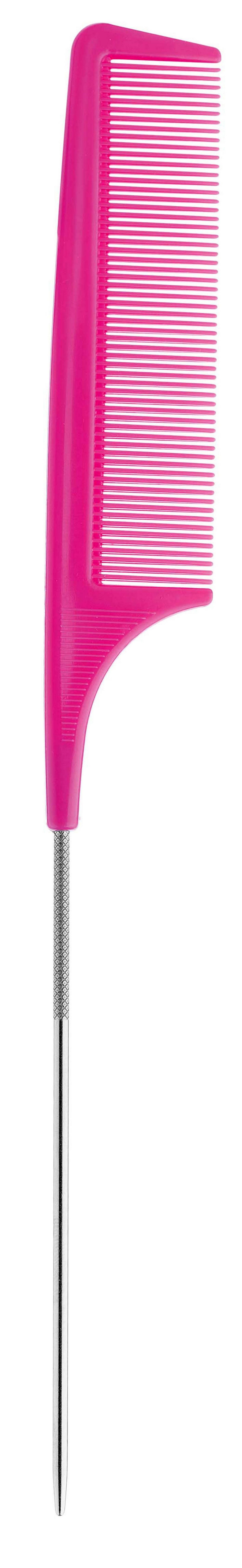 Kosmetex Haarkamm Stielkamm 24er Set, Kamm mit Nadel, mehrere Farben