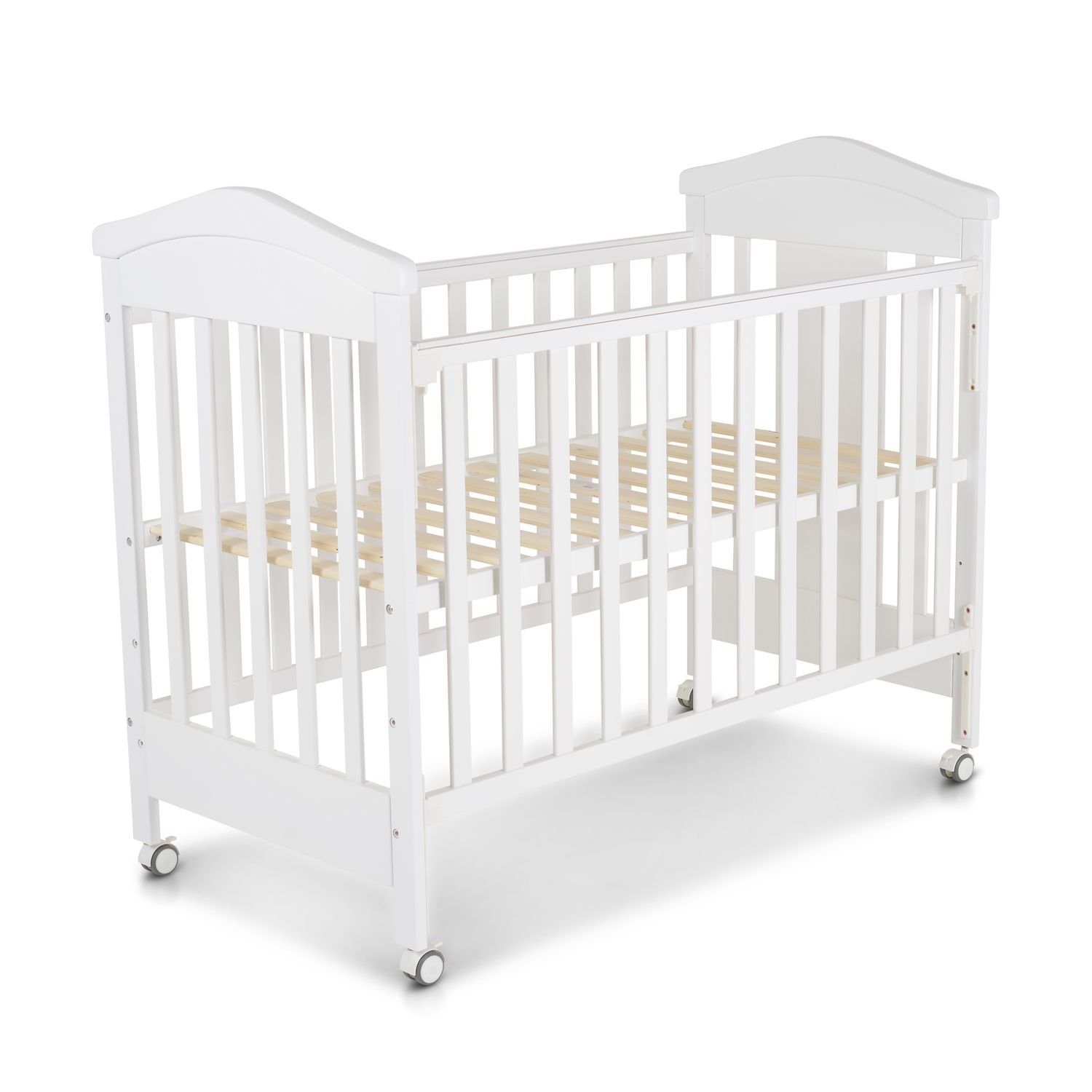 Cangaroo Komplettbett Babybett Wing 120 x 60 cm, Holz Buche, 3 Höhenpositionen, Gitterbett