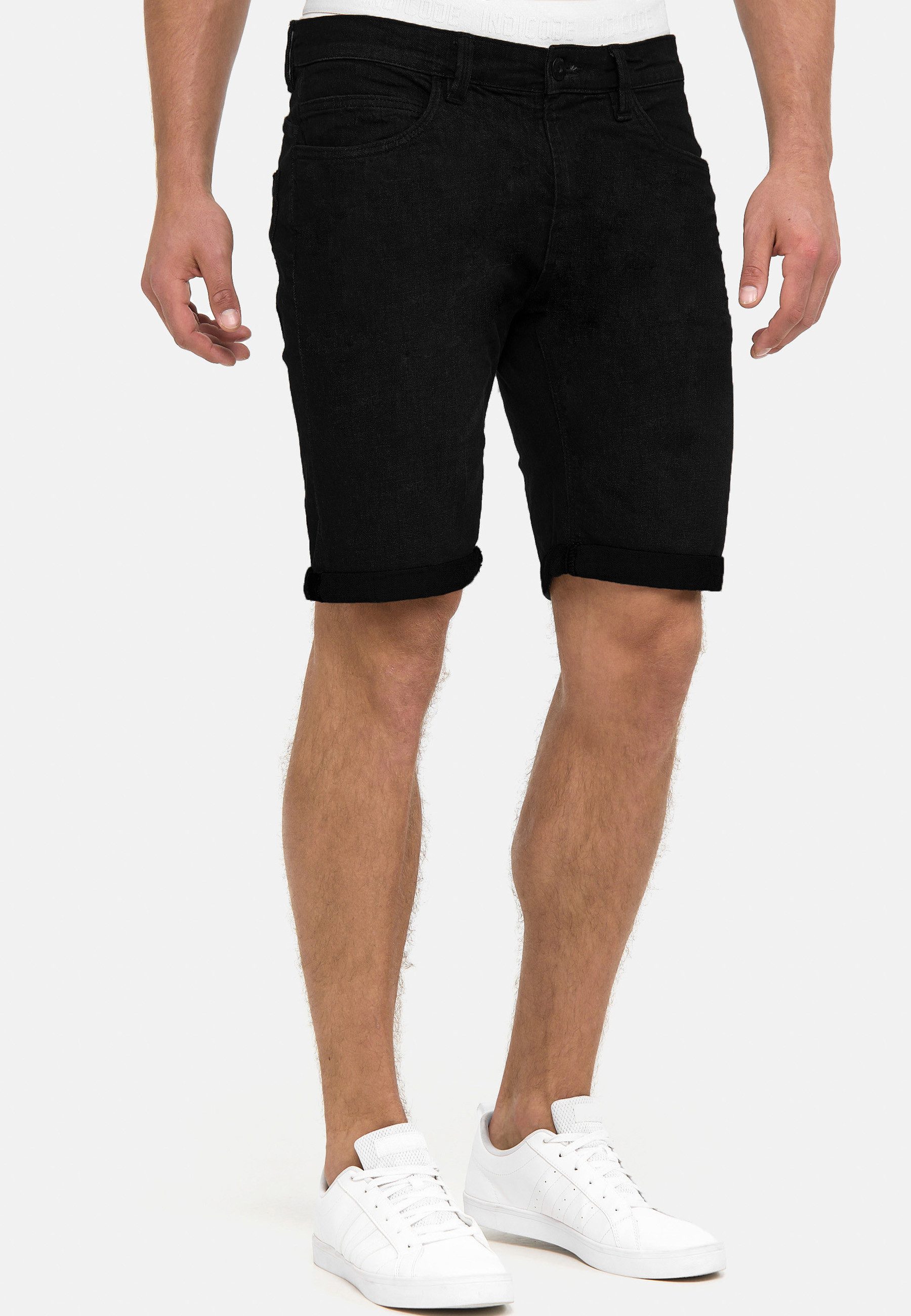 INDICODE Jeansshorts Herren Caden Jeans Shorts Herrenshorts mit 5 Taschen, Denimstyle – Bild 3 von 5