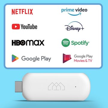 Homatics Streaming-Stick HD FHD AndroidTV WIFI Bluetooth Netflix Prime Video