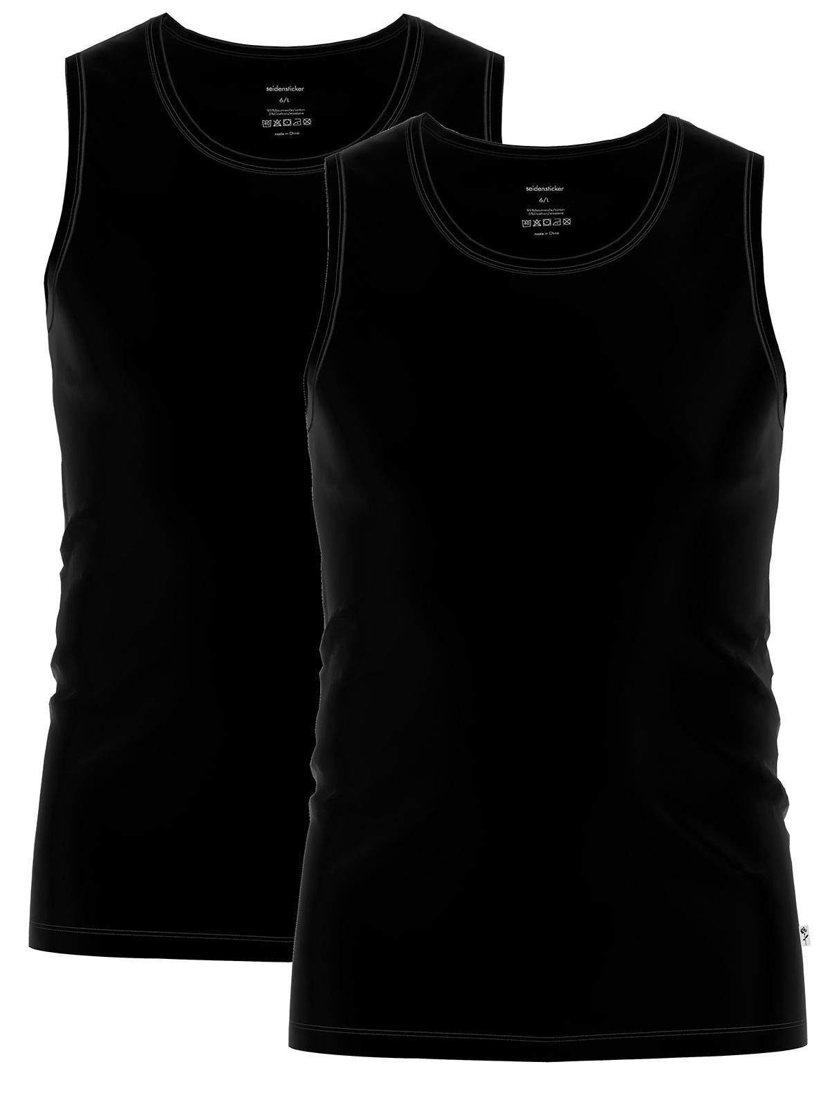 Seidensticker schwarze Rose Achselhemd 2er Pack Herren Tank Top (Spar-Set, 2-St) Hautfreundlich, Markenqualität, figurbetont, Uni, mit Baumwolle