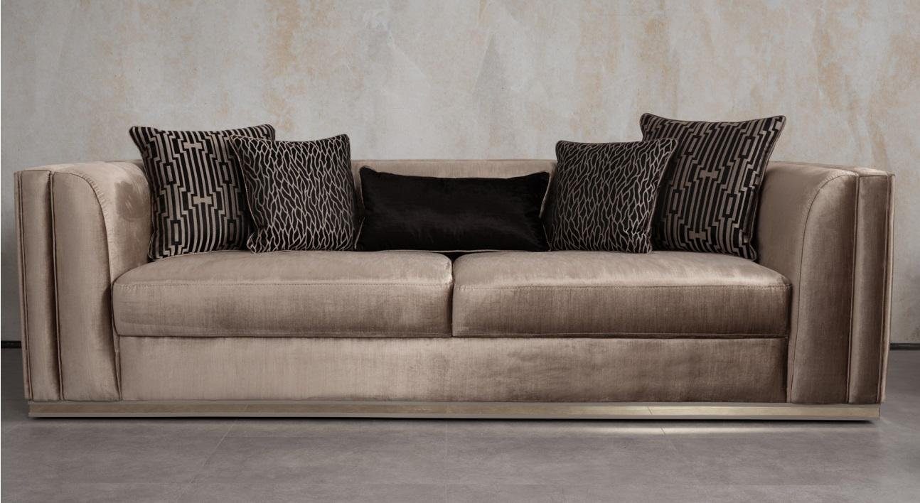 JVmoebel Sofa Sofa 3 Sitzer Couch Holz möbel Sofas Couch italienischer Stil