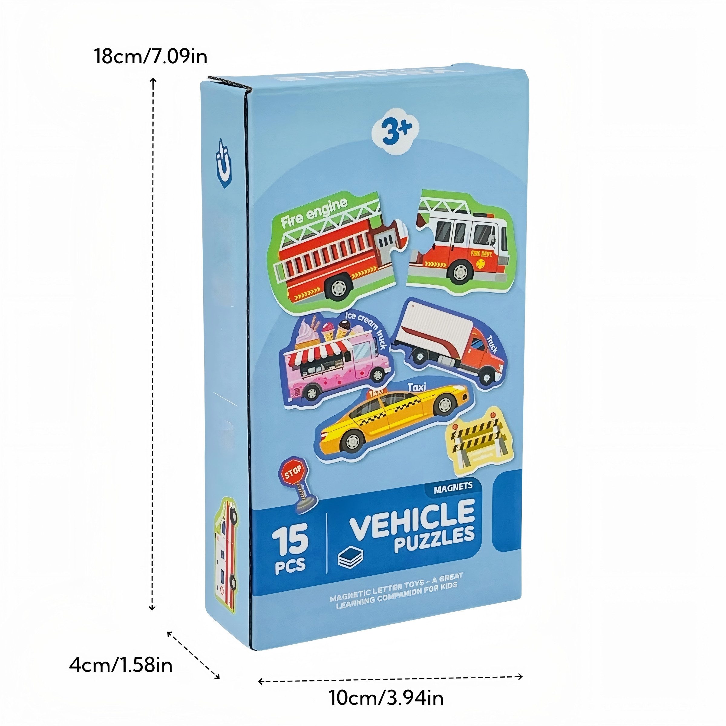 ibettertec Lernspielzeug Kindermagnet Kühlschrank, Tier Magnet Puzzle, Pädagogisches Spielzeug (spielerische Kognitionsförderung, Pädagogisches Tierpuzzle aus K – Bild 5 von 5