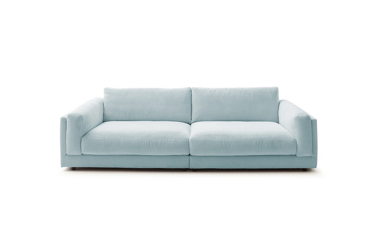 KAWOLA Big-Sofa RAINA, Cord oder Leder verschiedene Farben