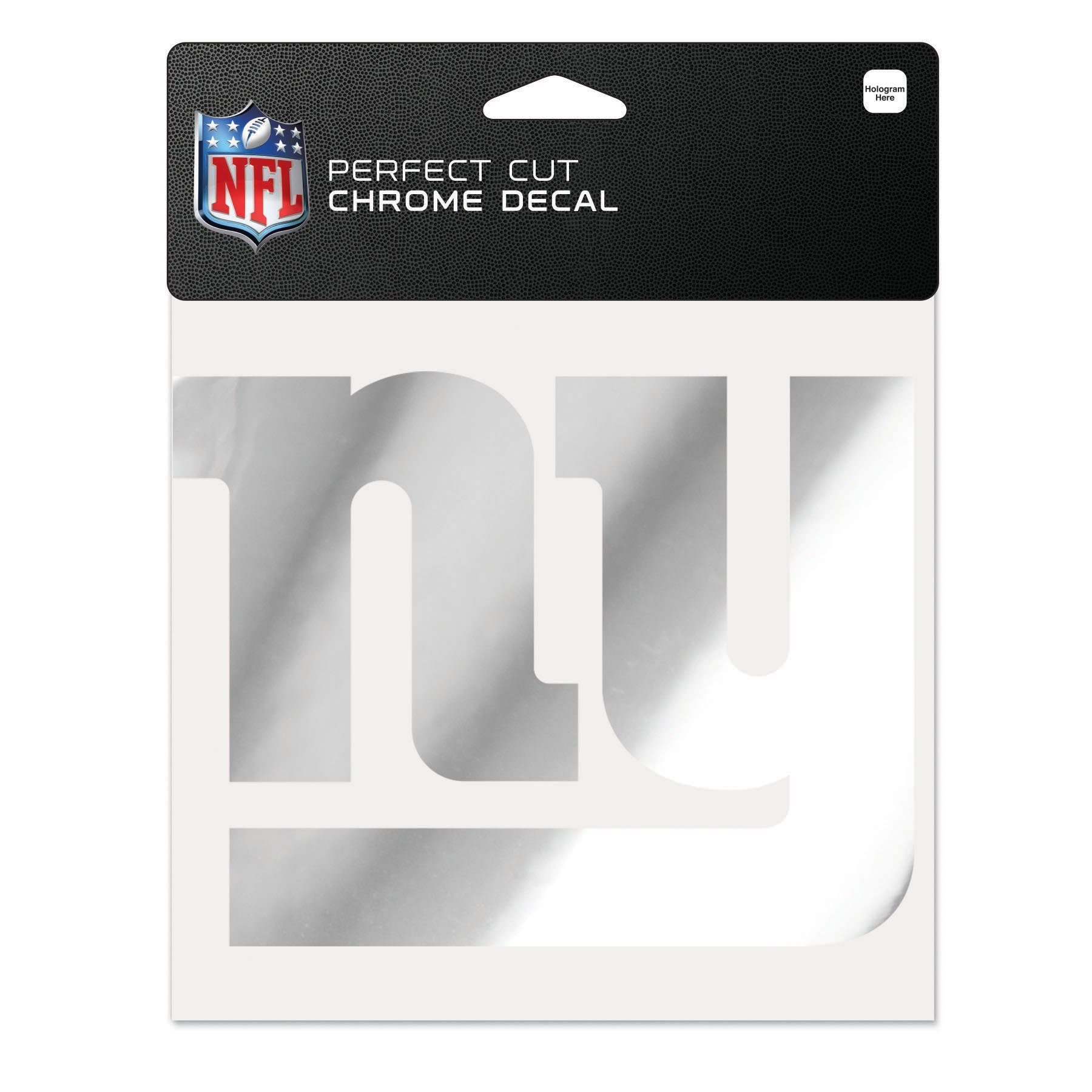 NFL York New Sticker Aufkleber CHROME PERFECT CUT Wanddekoobjekt WinCraft 15x15cm Giants