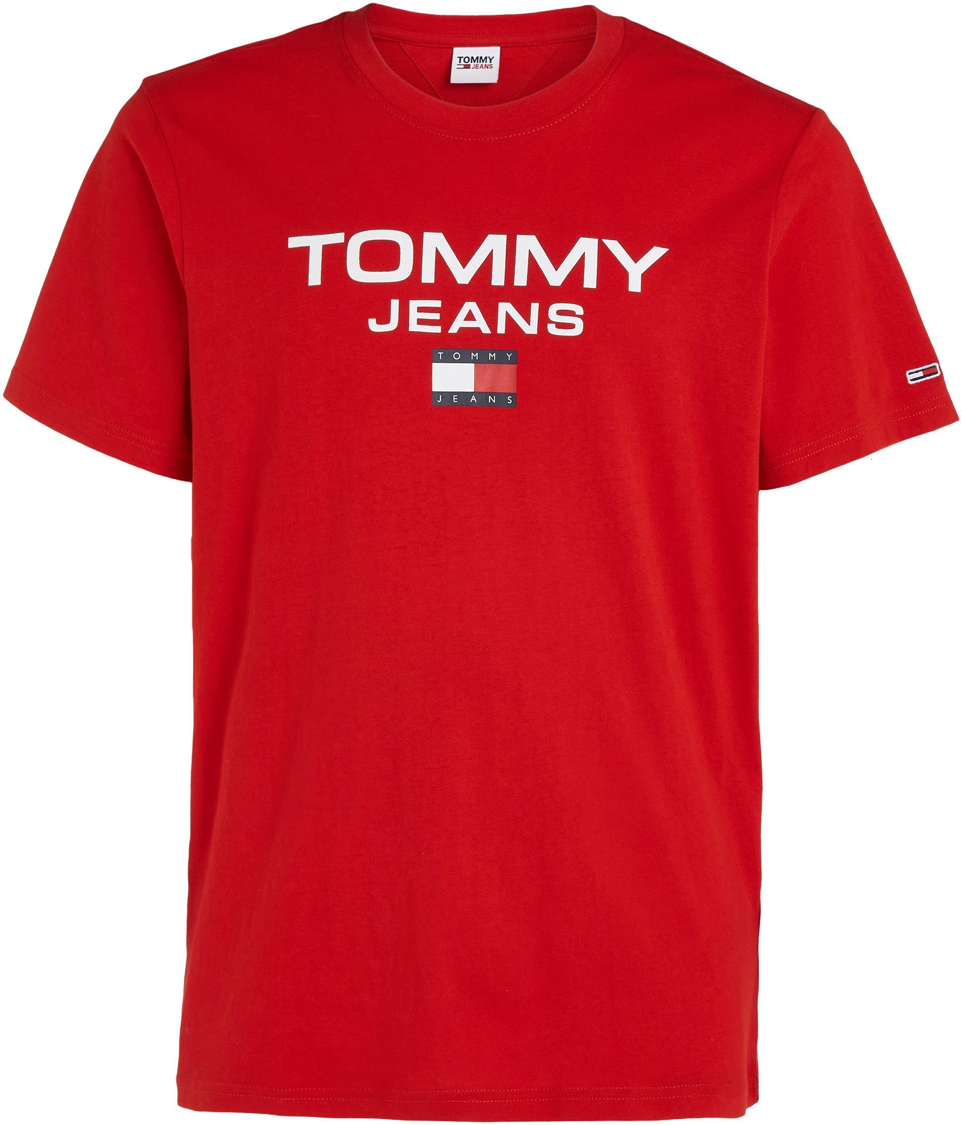 Tommy Jeans T-Shirt TJM mit TEE Deep REG ENTRY Crimson Logodruck
