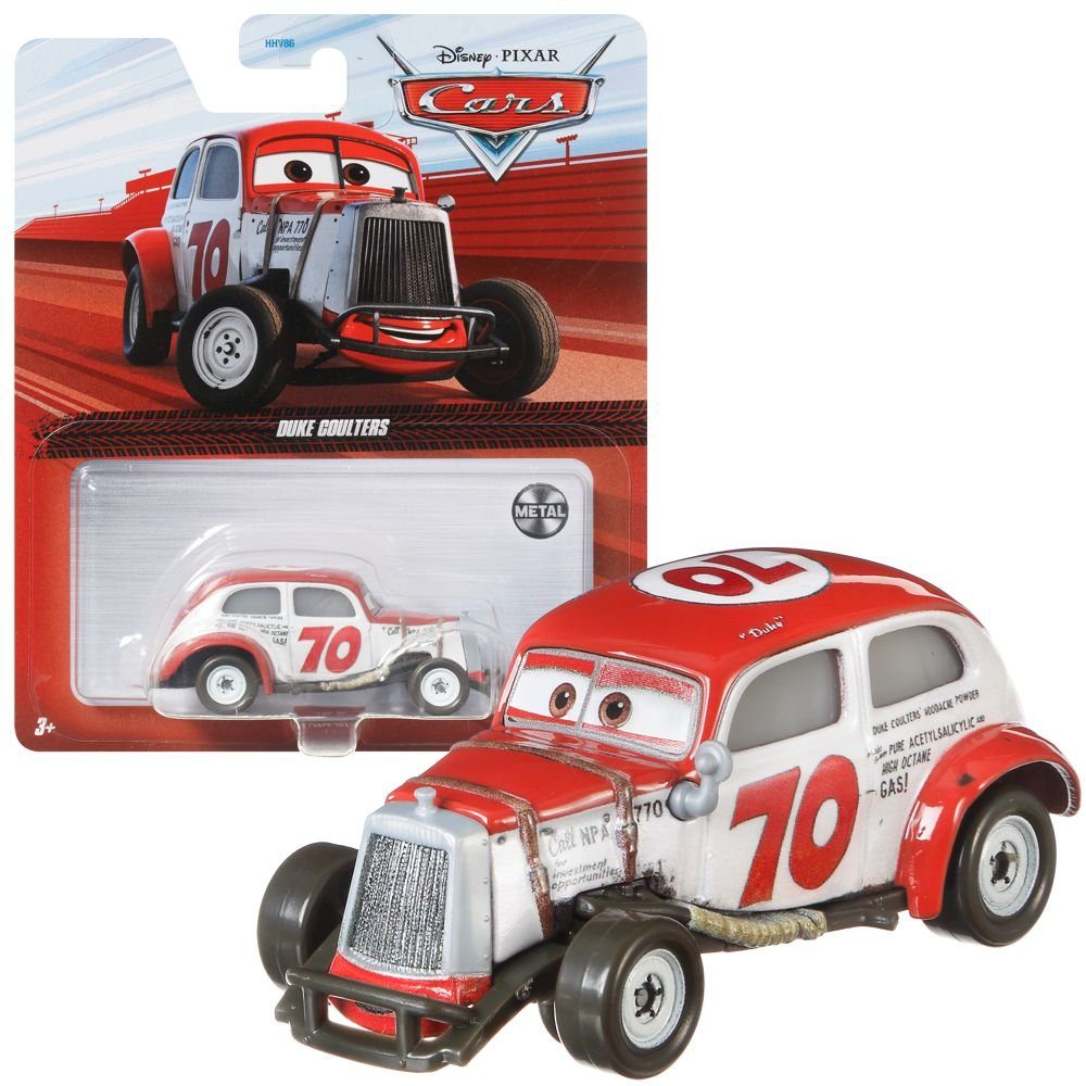Disney Cars Spielzeug-Rennwagen Fahrzeuge Racing Style Disney Cars Die Cast 1:55 Auto Mattel Duke Coulters | Spielzeug-Rennwagen
