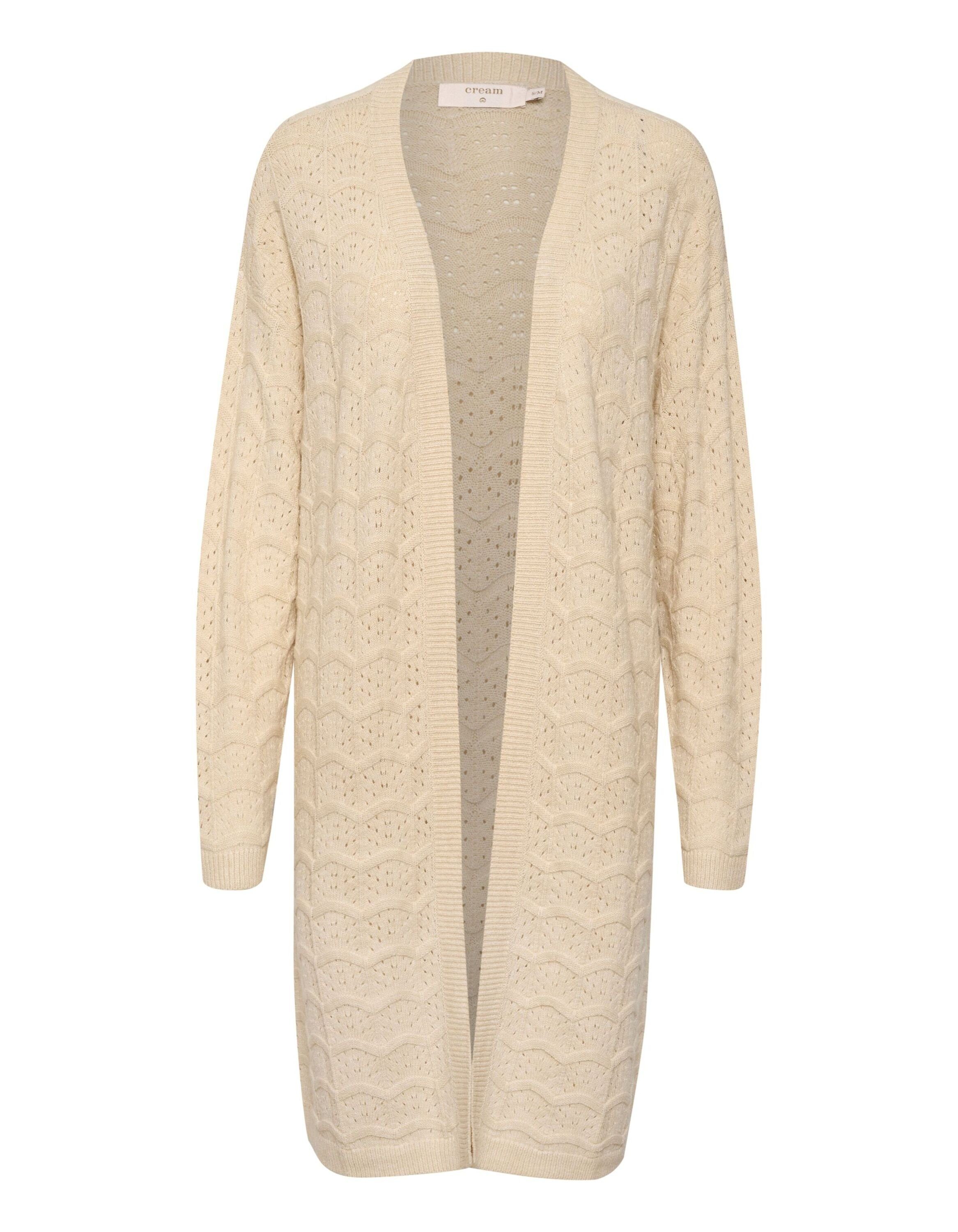 Cream Strickjacke Cria (1-tlg) Lochmuster