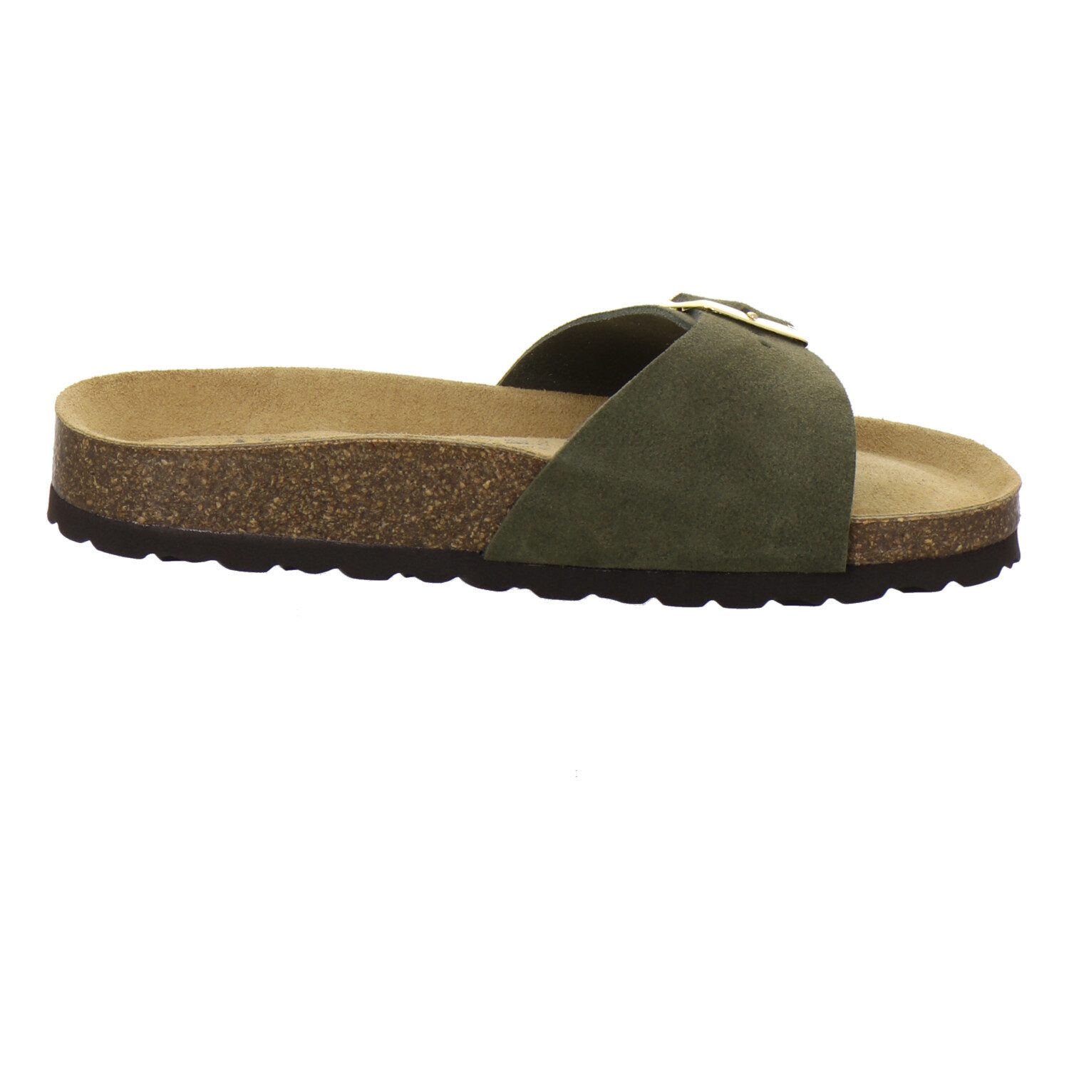 AFS-Schuhe 211288 Sommer Pantolette für Damen mit Fußbett, bequeme Sandalen aus Leder