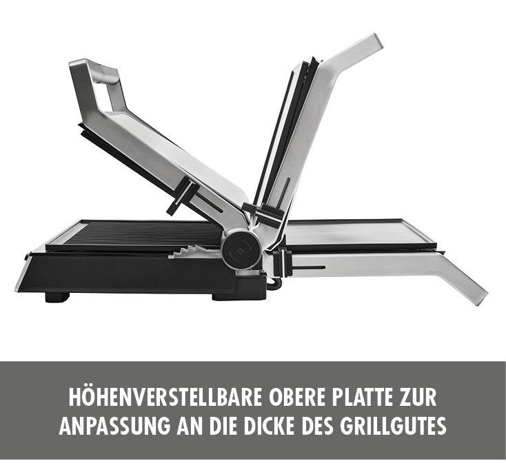 Gastroback Kontaktgrill 42542 Design BBQ Advanced Smart, 2000 W