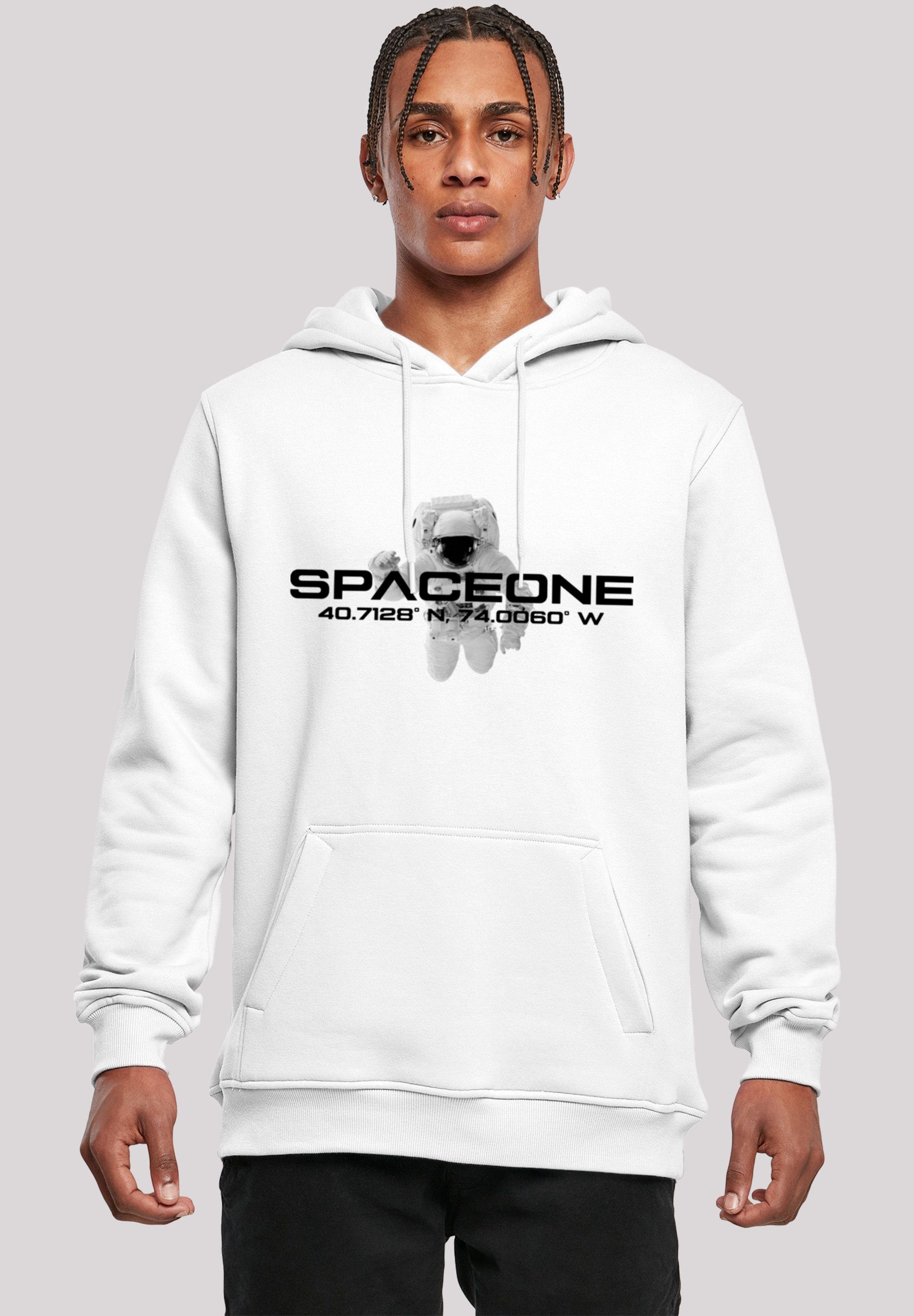 F4NT4STIC Kapuzenpullover PHIBER SpaceOne Astronaut Print, Verstellbare  Kapuze und geräumige Kängurutasche