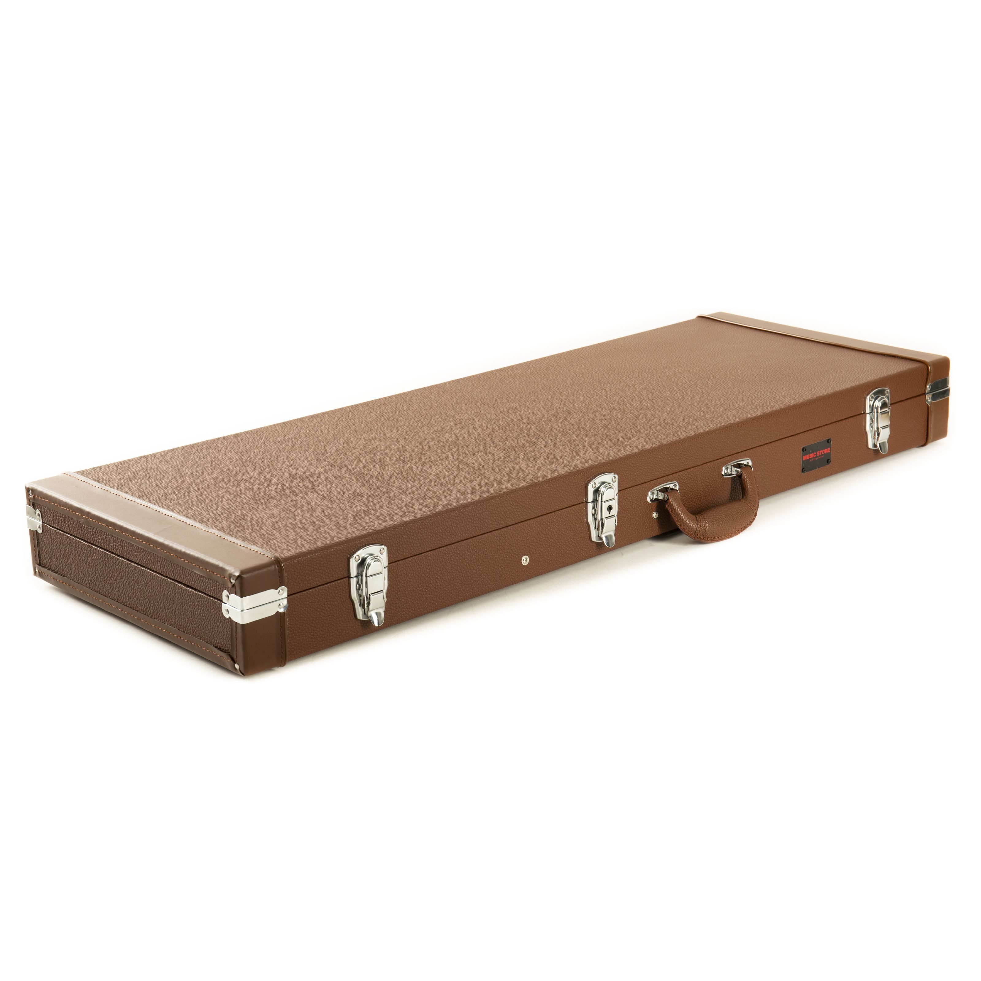 MUSIC STORE E-Gitarren-Koffer, E-Gitarren Schutz, Premium Gitarrenkoffer, Eco Brown Gitarrenkoffer