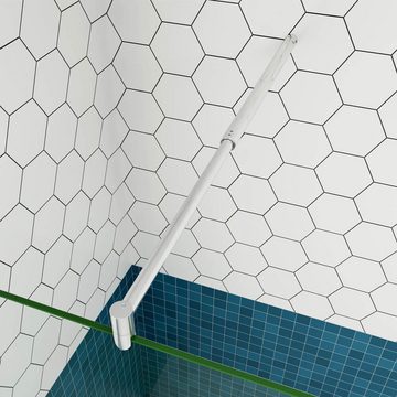 duschspa Duschwand ESG Walk in Trennwand mit Flipper-Panel Duschkabine Duschabtrennung, Einscheibensicherheitsglas, Sicherheitsglas, (Set), Glas, Nano Glas