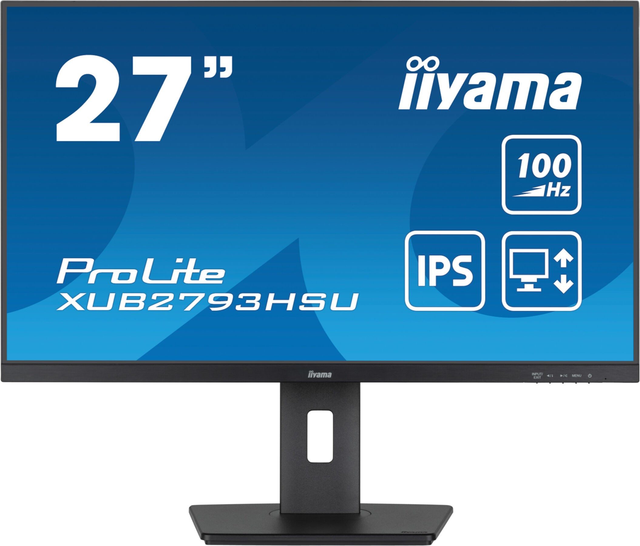 Iiyama 27 LED-Monitor (69 cm/27 ", 1920 x 1080 px, Full HD, 1 ms Reaktionszeit, 100 Hz, IPS-LED)
