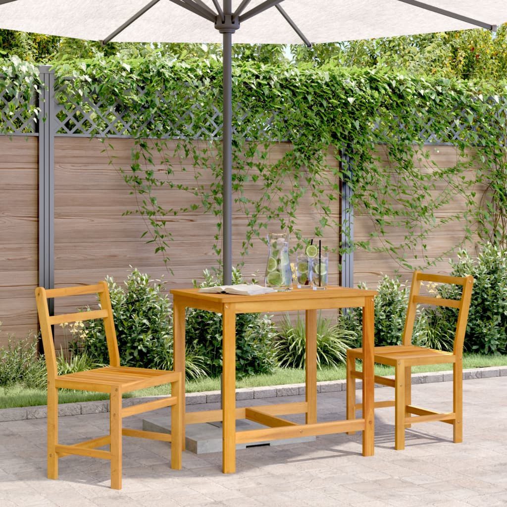 vidaXL Gartenlounge-Set 3-tlg. Balkonmöbel-Set Massivholz, (1-tlg)