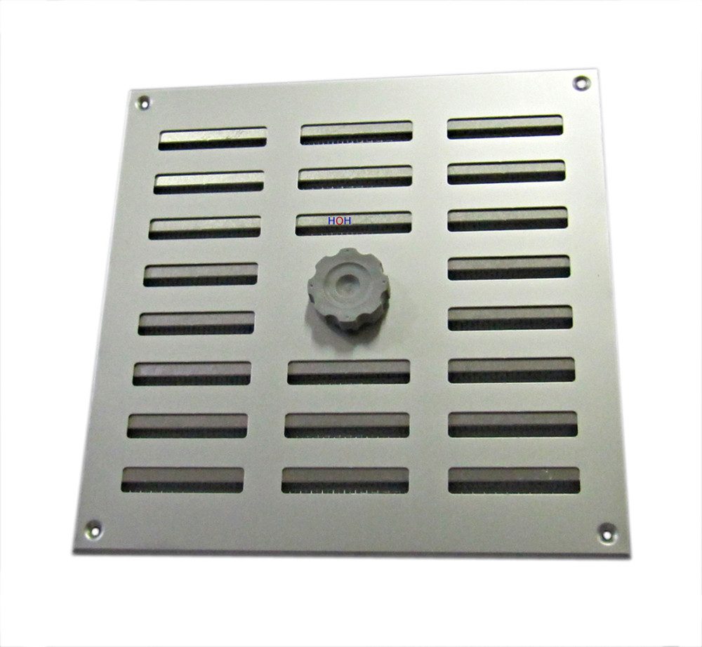 Häusler Onlinehandel GmbH Lüftungsgitter Lüftungsgitter LG 2525 SAA Schiebegitter Alu 250 x 250 mm, mit Fliegengitter